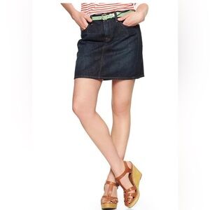 Gap 1969 Womens 5 Pocket A Line Denim Blue Skirt